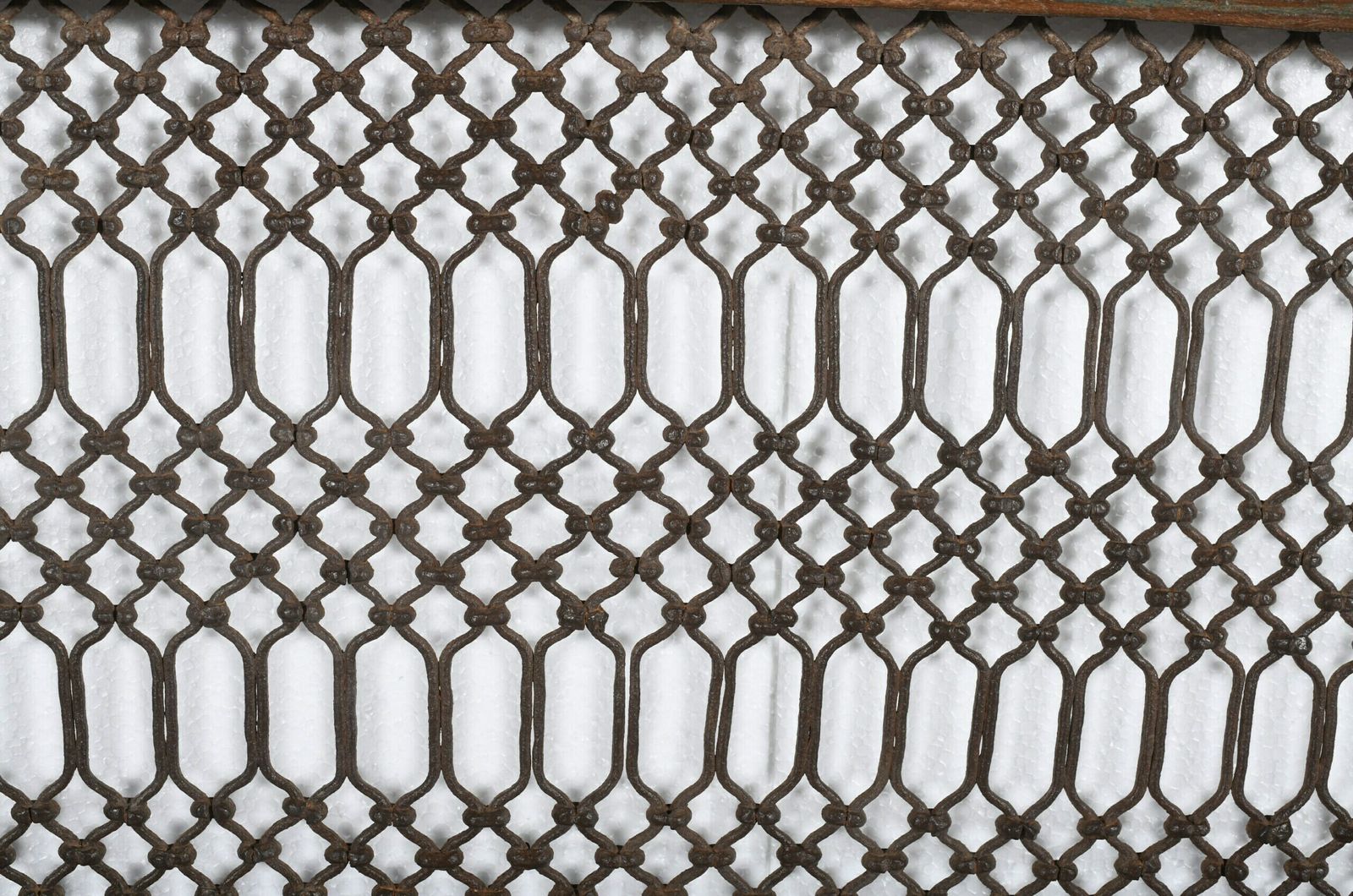 Exquisite Antique Indian Teak Wood And Iron Bannister   Vintage Architectural Salvage, Handcrafted Artistry photo for sale