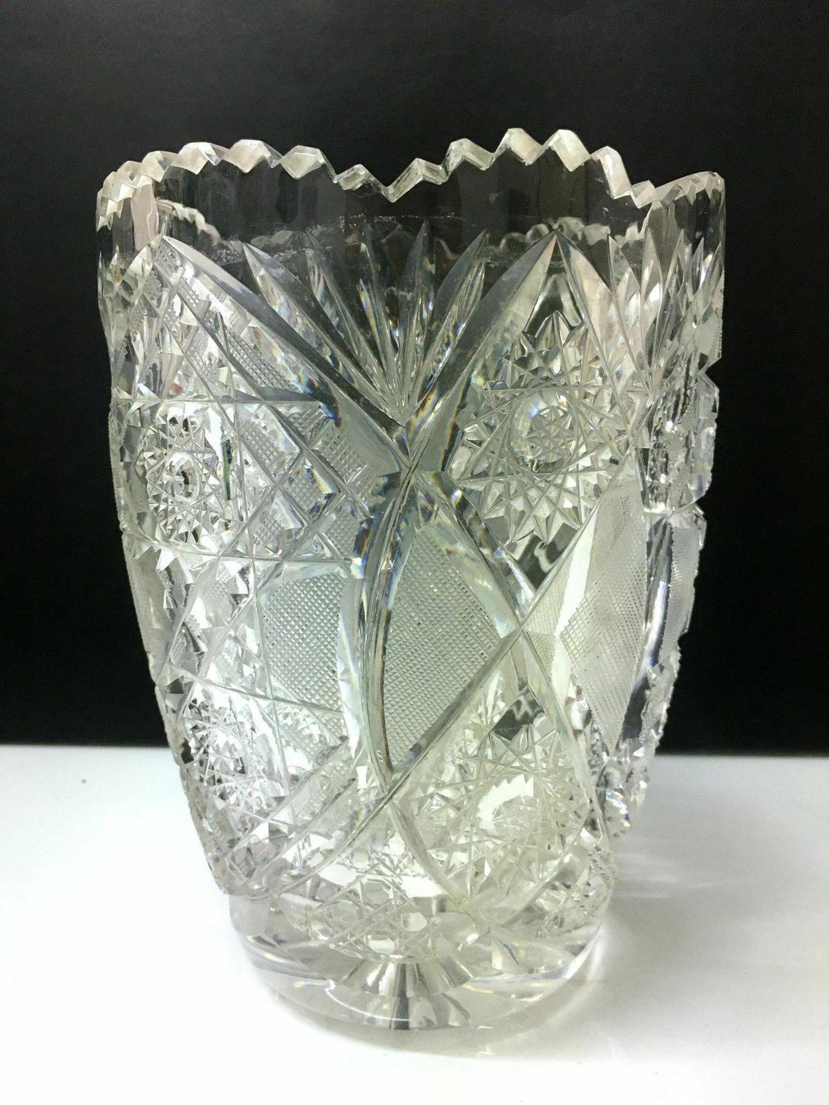 Crystal Lead Vase, 1970s, Glass photo Home Decor