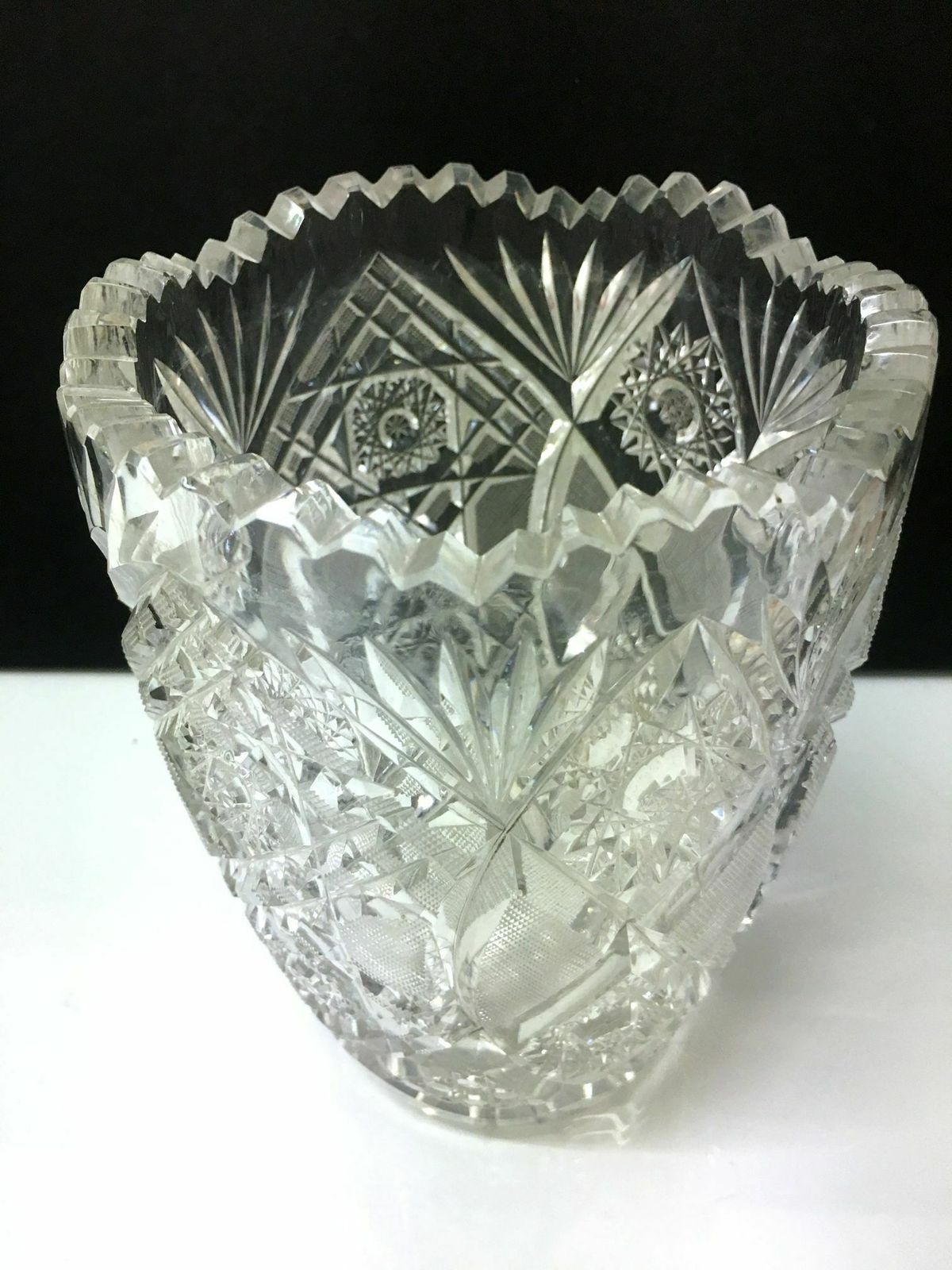 Crystal Lead Vase, 1970s, Glass photo 99.0