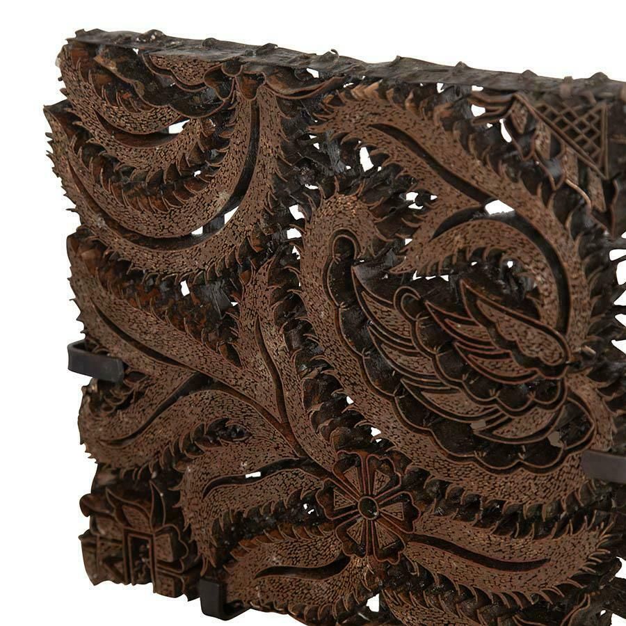 Collection Of Five 19th Century Batik Printing Blocks photo Home Decor