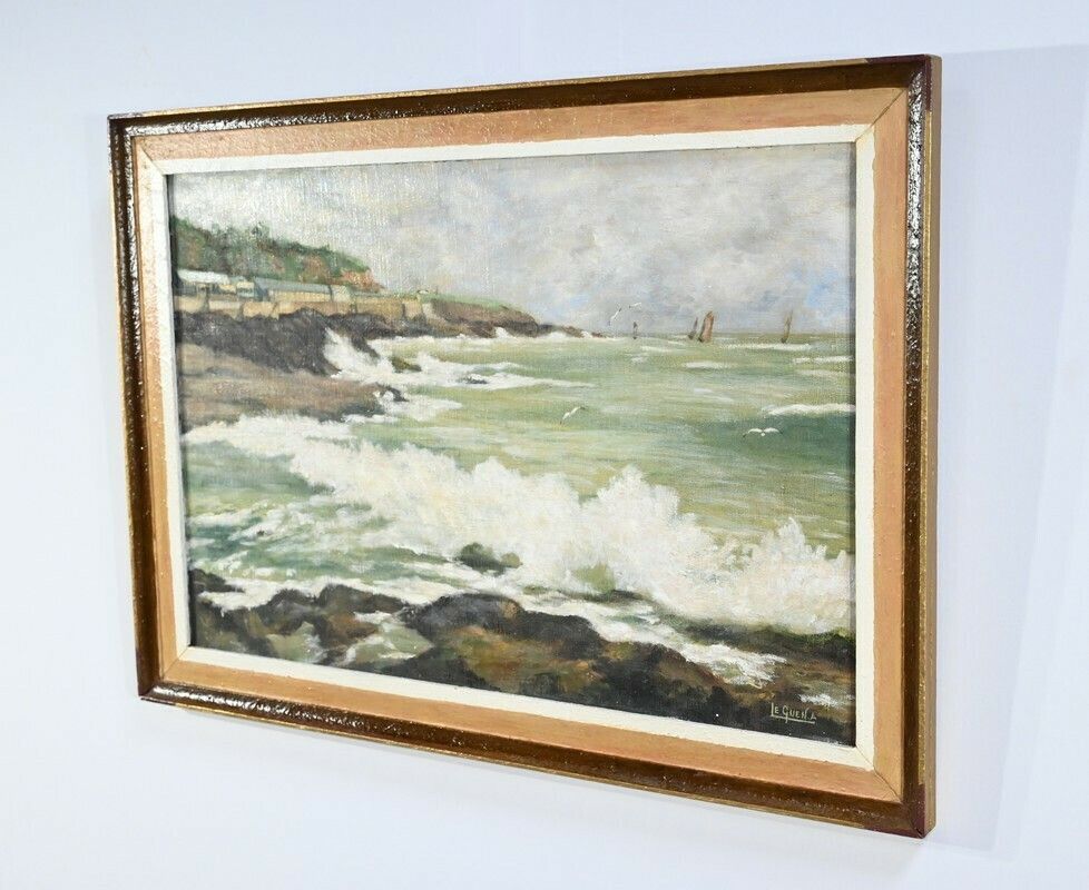 Oil On Canvas, Signed A. Le Guen   2nd Part 20th Century photo for sale