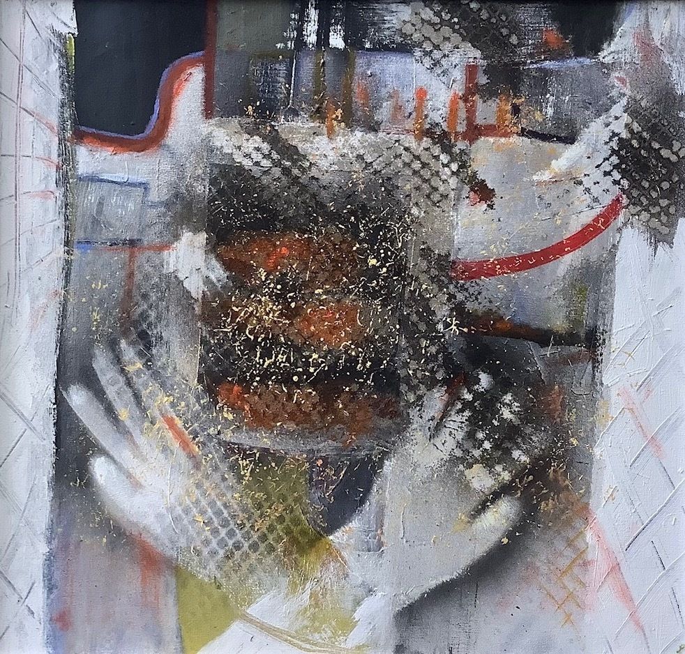 "This Happened" Abstract Mixed Media By Peter Rossiter photo for sale