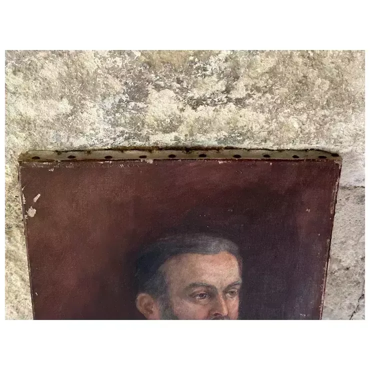 photo for sale French Vintage Oil De La Boiderie Family