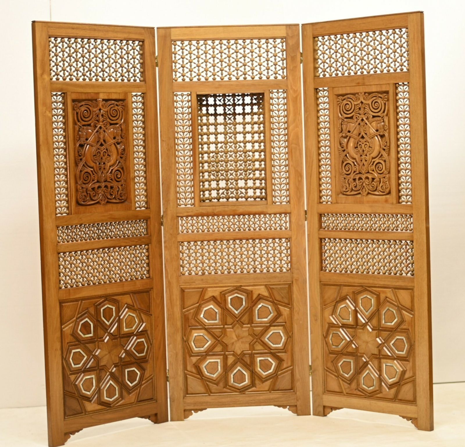 Damascan Inlay Screen Room Divider Arabic 1930s photo buy