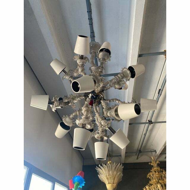 Contemporary Sputnik Ca' Rezzonico Murano Glass Chandelier photo vinterior