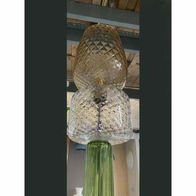 Contemporary Green Murano Glass Floor Lamp photo furniture