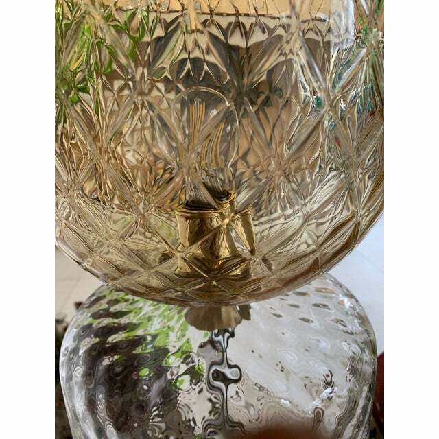 Contemporary Green Murano Glass Floor Lamp photo vintage