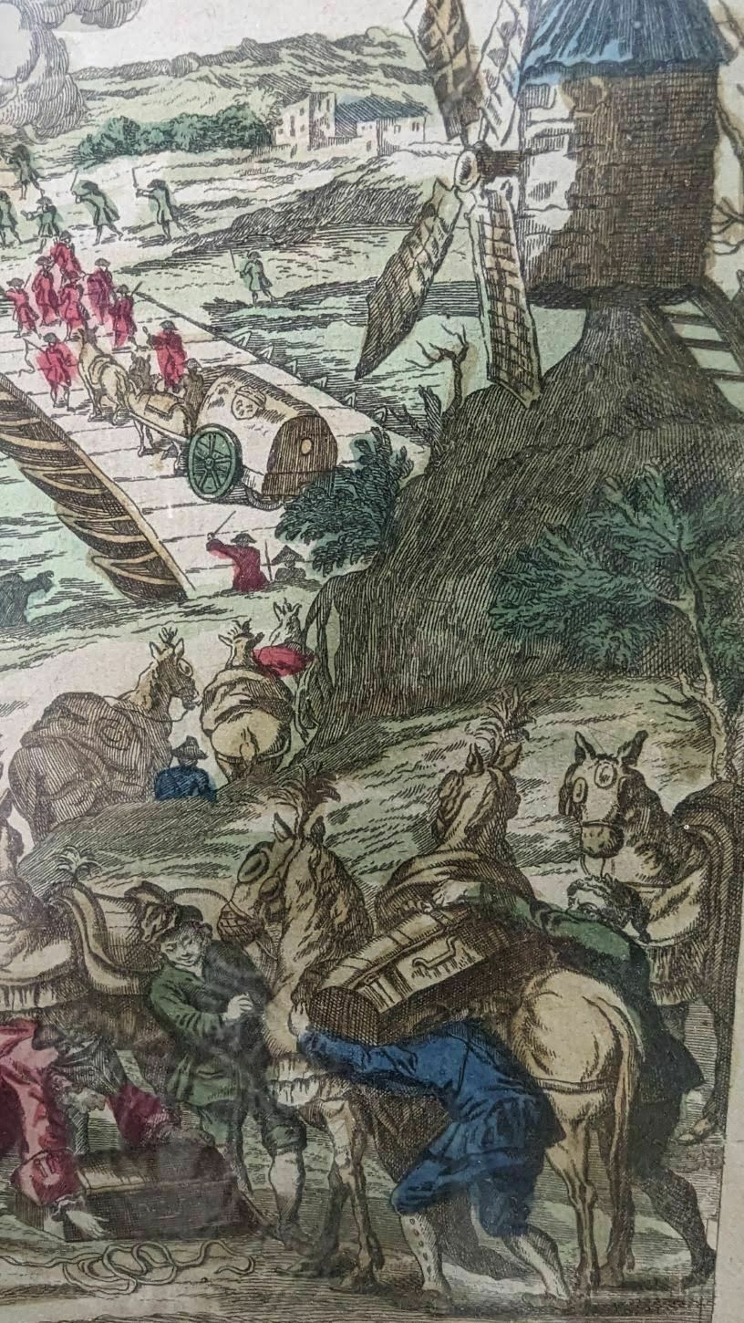 photo vinterior Napoleonic Optical View Engraving Seen From The Passage Of The Rhine