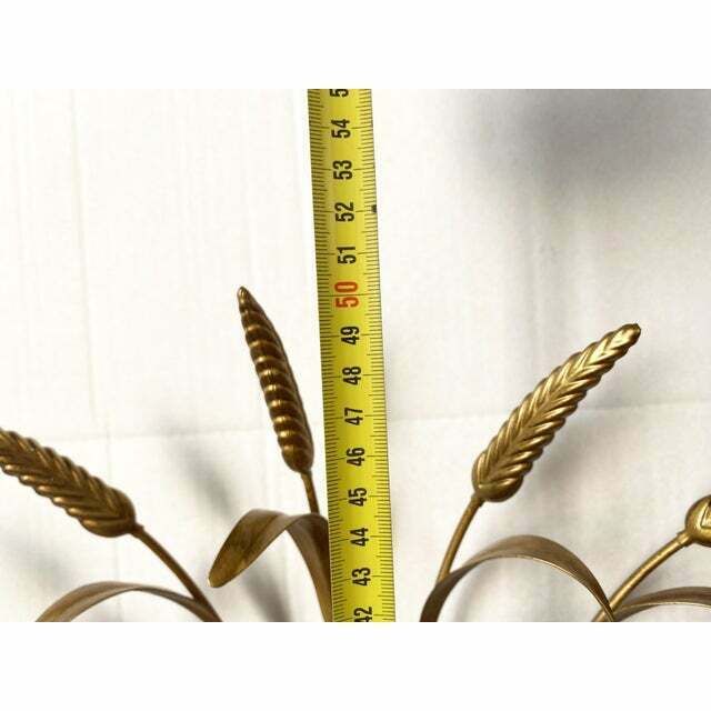Contemporary Gold Florentine Wrought Iron Ears Wall Lamp photo furniture