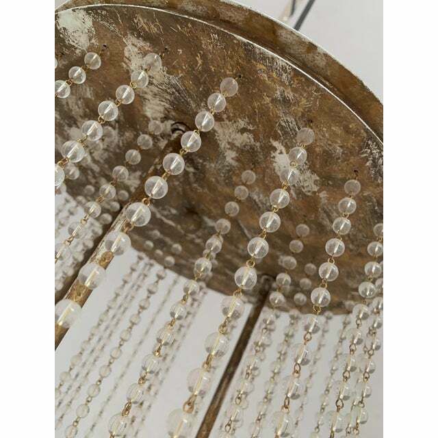 Contemporary Cascade Of Transparent Cristals Murano Glass Chandelier photo Lighting