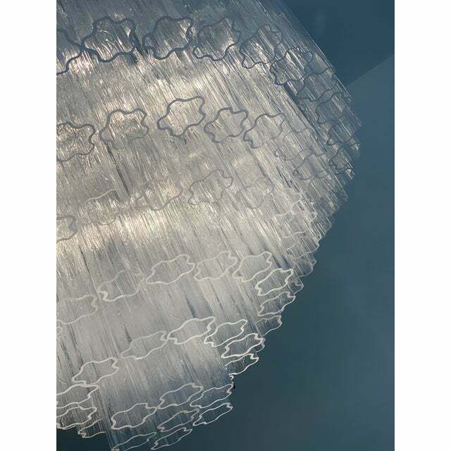 Contemporary Transparent "Tronchi" Murano Glass Chandelier In Venini Style photo furniture
