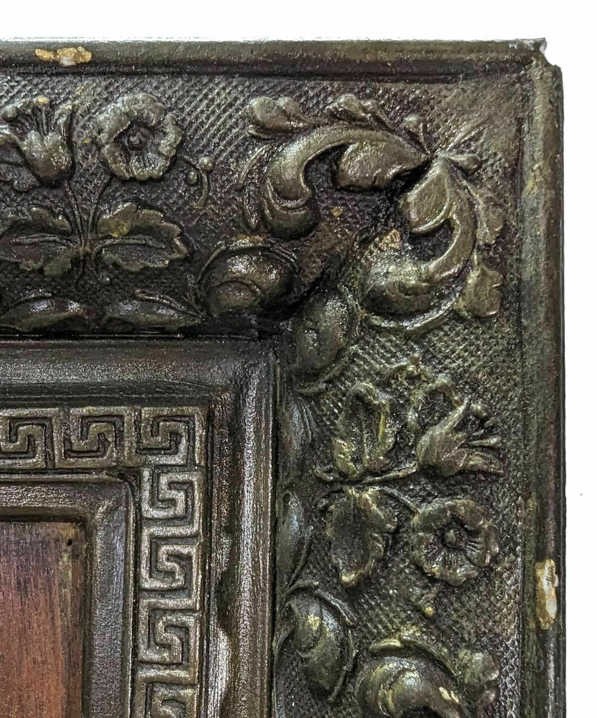 Painting On Wood Of A Character In 19th Century Dress photo vinterior