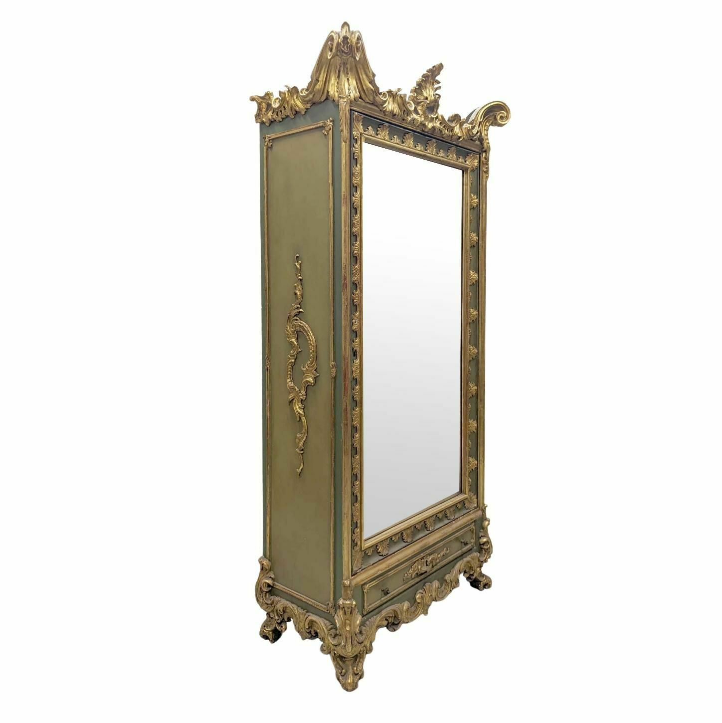 Pair Of Golden Lacquered Turin Cabinets 1820 photo Furniture