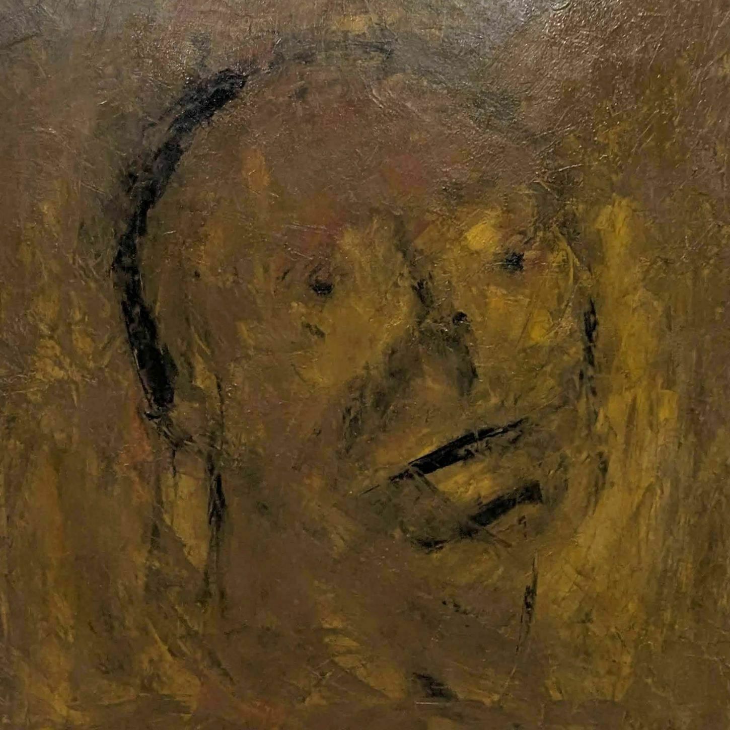 édouard Poncet Duquaire Oil On Canvas Character photo furniture