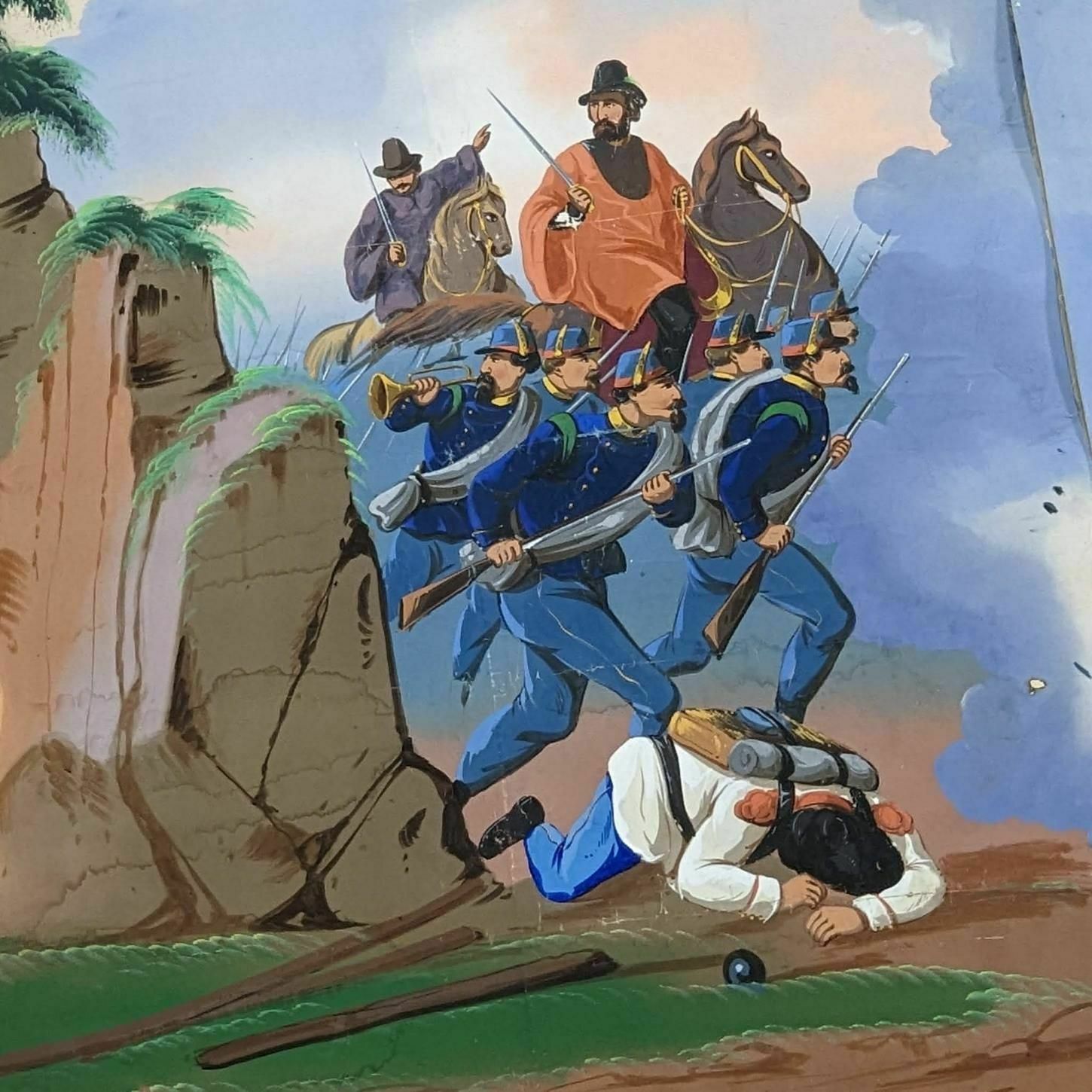 Wallpaper Mounted On Canvas 19th Century Military Scenes photo Art