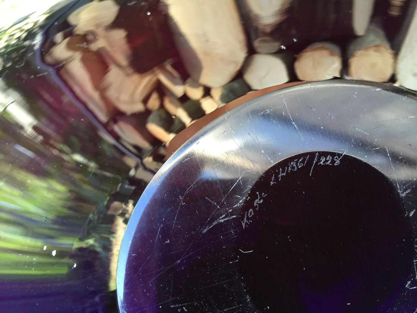 Art Glass Bowl / Dish By Swedish Artist Vicke Lindstrand For Kosta In The 1950s. Purple And Clear Glass, Mid Century Modern From Sweden photo buy