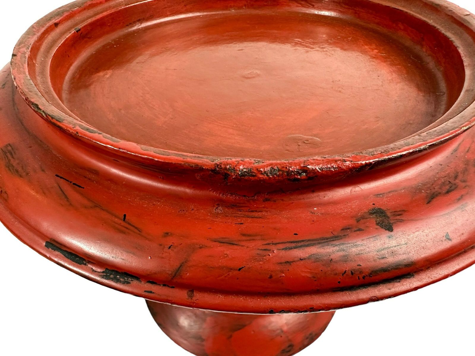 photo furniture Antique Burmese Footed Dish / Pedestal Tray / Table Stand. Lacquerware. Late 19th Century To Early 20th Century. Burma (Myanmar)