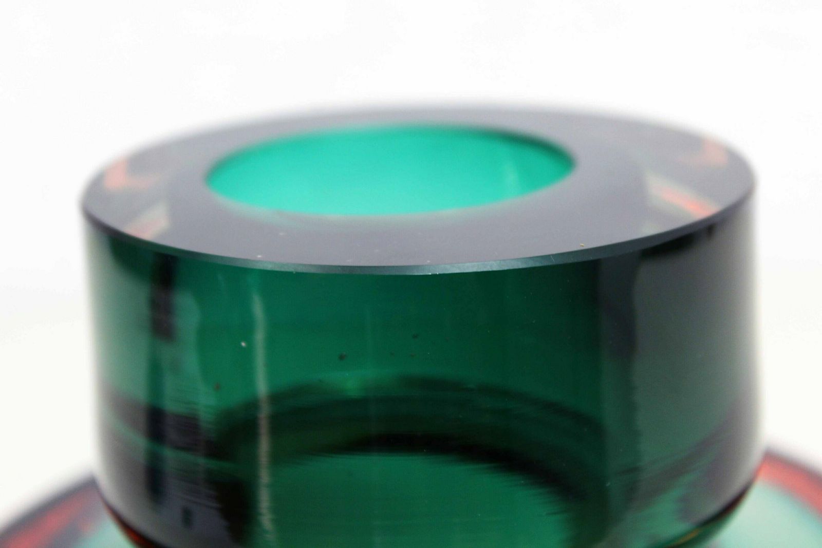 photo furniture Italian Murano Glass Sommerso Vase, 1970s Murano Vase