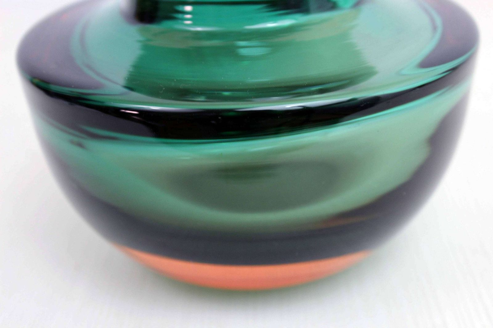photo for sale Italian Murano Glass Sommerso Vase, 1970s Murano Vase