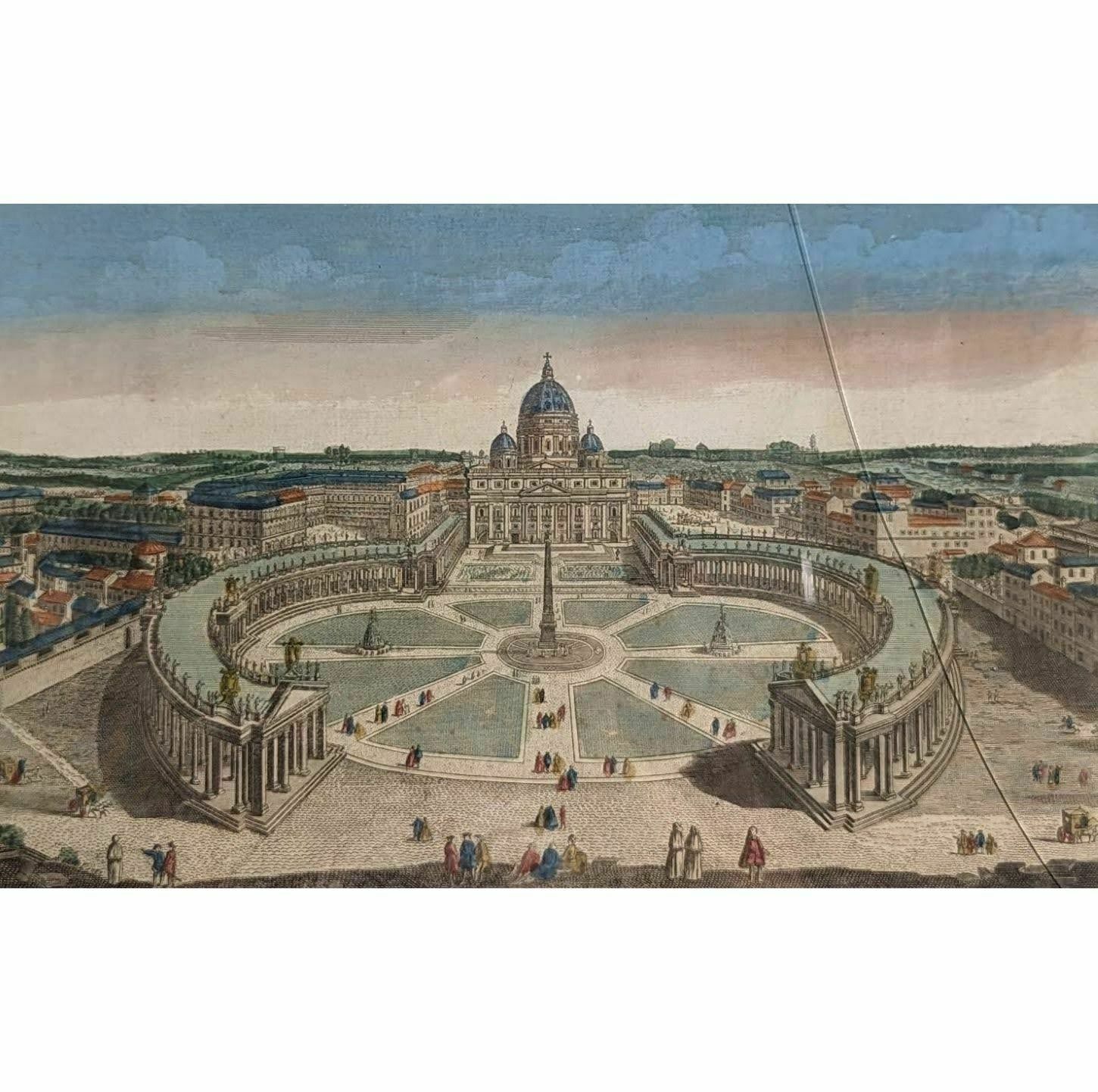 Optical View Engraving The View Of Saint Peter In Rome photo furniture