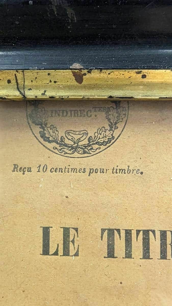 Printed Poster Of The Law Of 19 Brumaire Year VI (1797) photo furniture