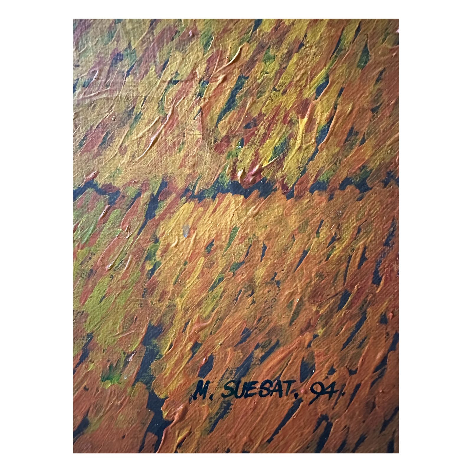 ‘Ripening Rice’, 1994, Two Epic Acrylic On Canvas Paintings By Mansoor Suesat, Ra Summer Exhibition, 1994 photo vinterior