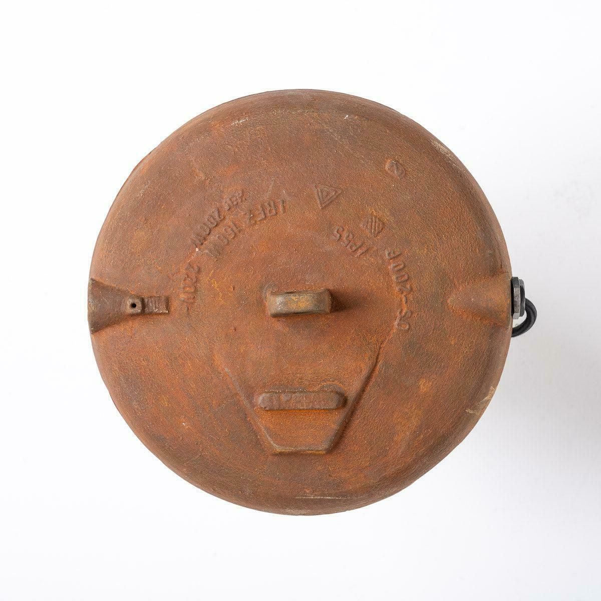 Reclaimed Rusted Polish Industrial Pendant Lights With Prismatic Glass photo 288.0