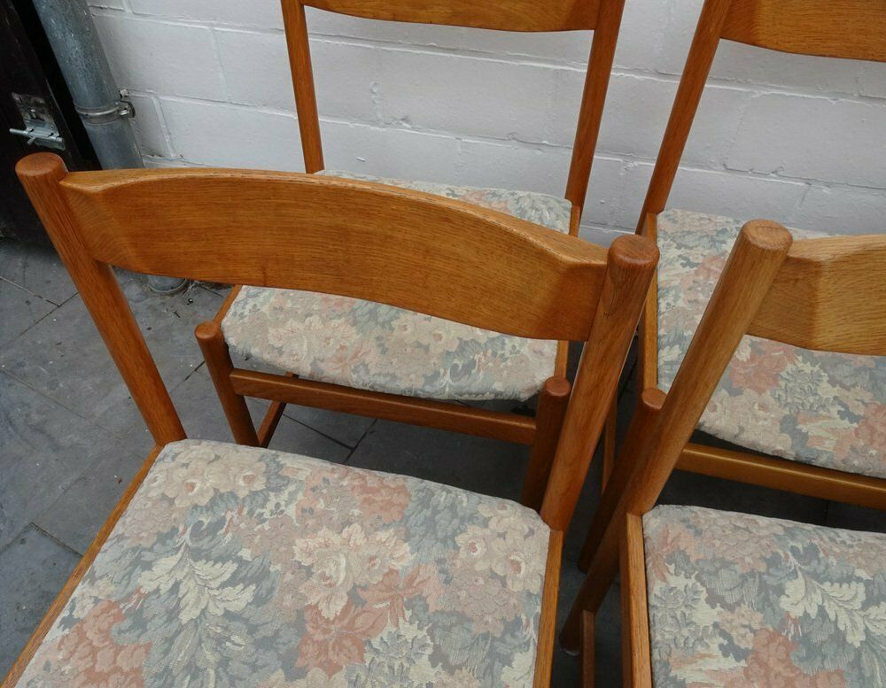 Oak Chairs And Stool From Vanda Watervliet, Belgium, 1960s, Set Of 9 photo Furniture