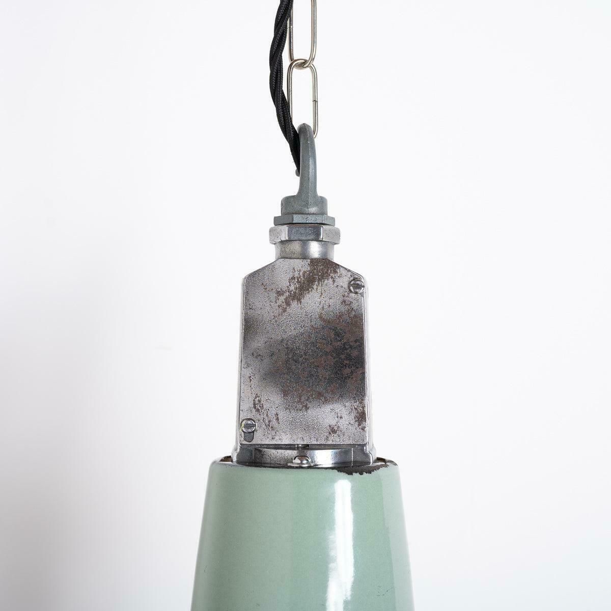 photo furniture Vintage Industrial Large Duck Egg Green Factory Pendant By Thorlux