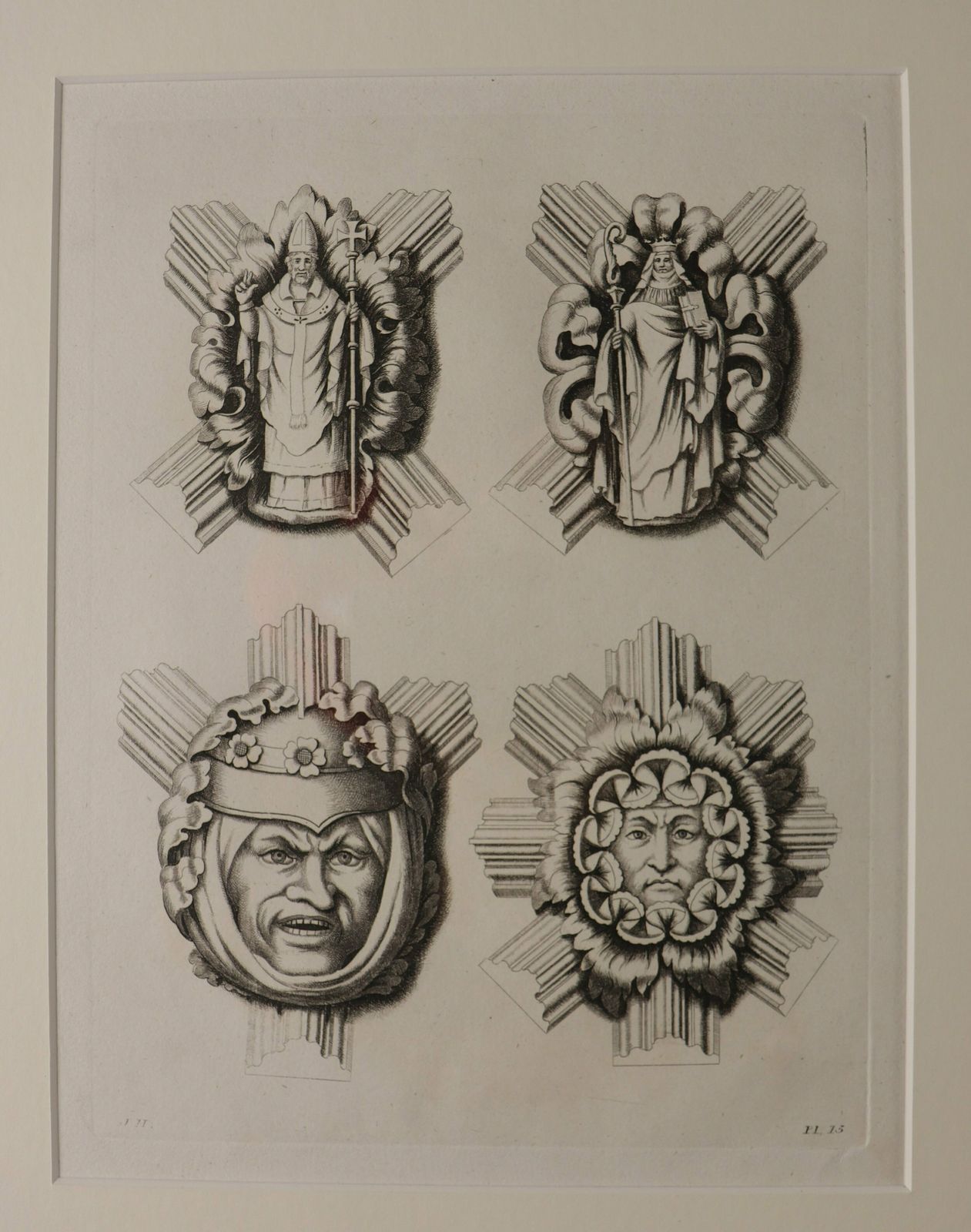 Set Of Four Gothic Ornaments York Cathedral photo for sale