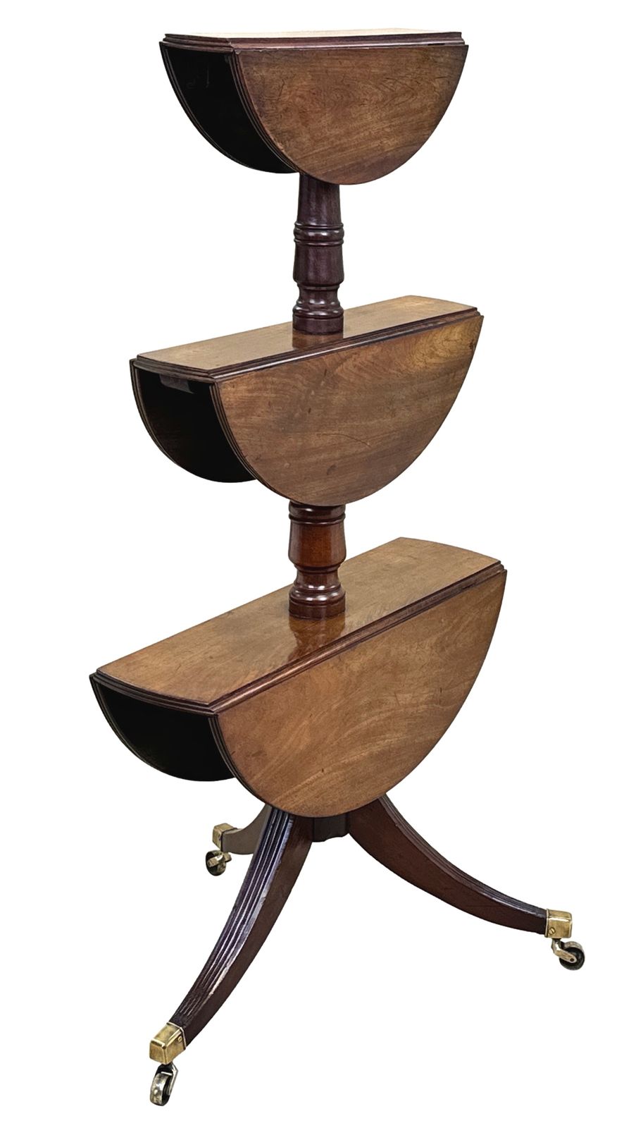 Georgian Mahogany Folding Dumbwaiter (England, Circa 1800) photo buy