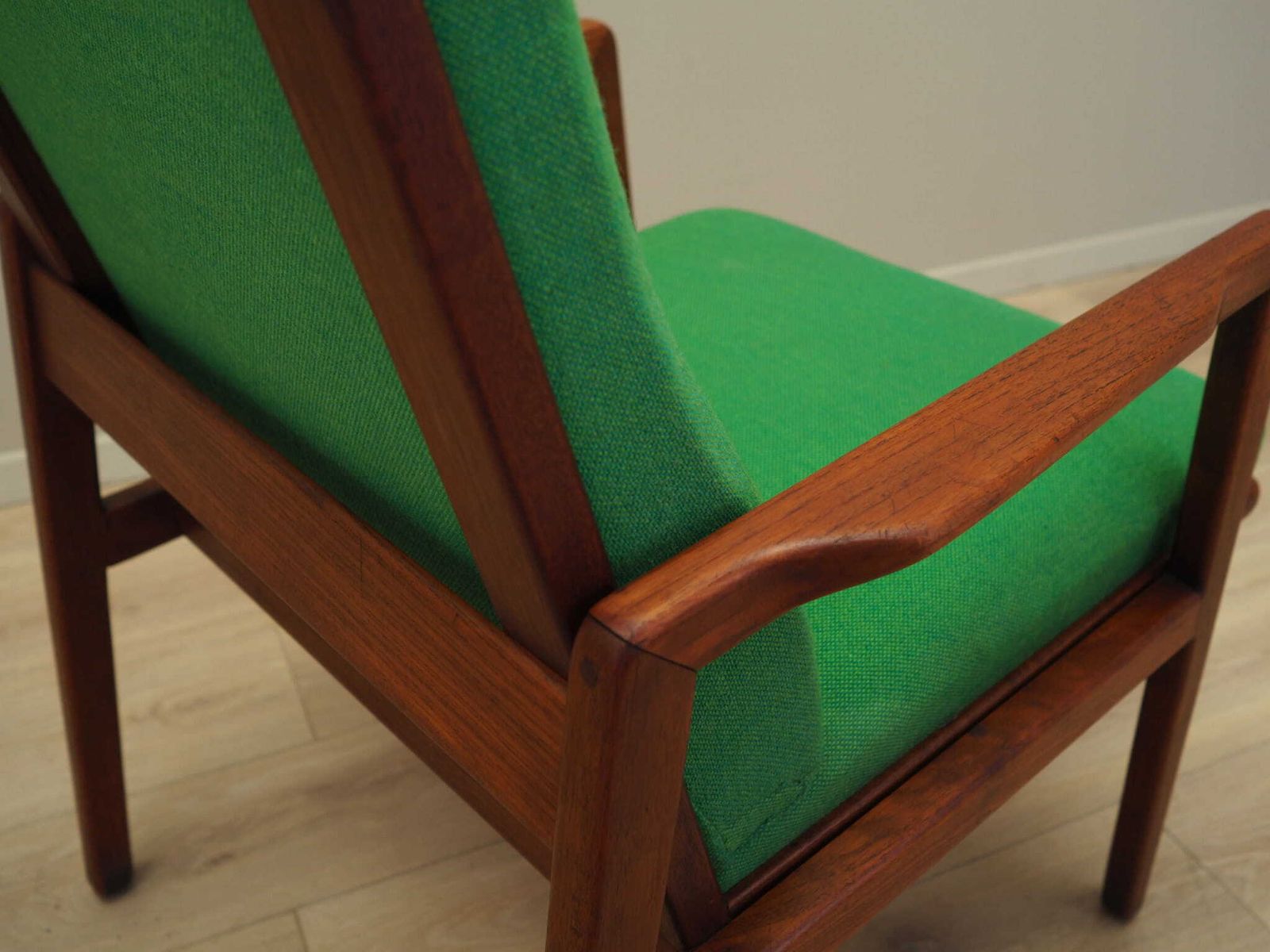 photo vinterior Teak Green Armchair, Danish Design, 1970s, Production: Denmark