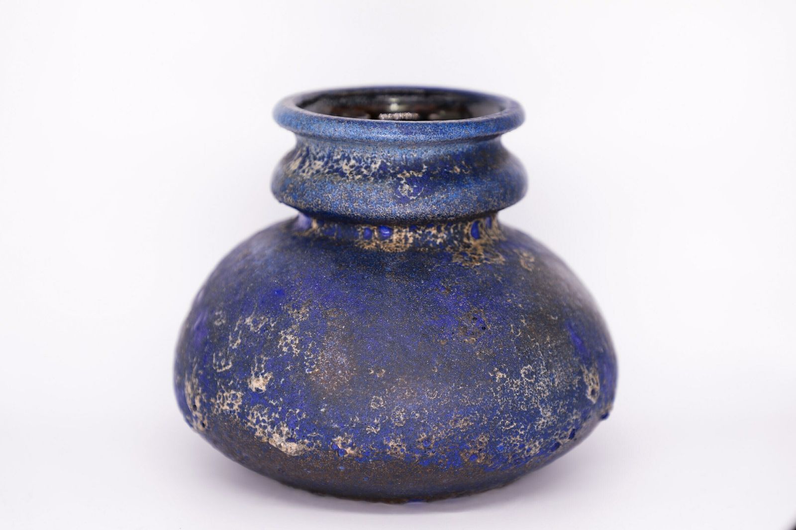 Amazing Vintage Mid Century Ceramic Vase By Ruscha   Blue Glaze   Fat Lava   West German Pottery Wgp photo furniture