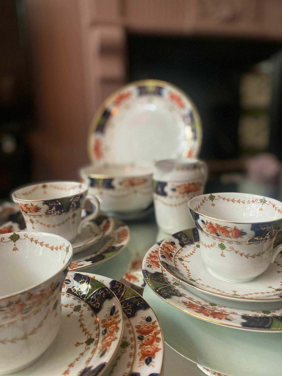 Beautiful Millwood Wood And Sons Semi Porcelain 1900's Tea Set photo 199.0