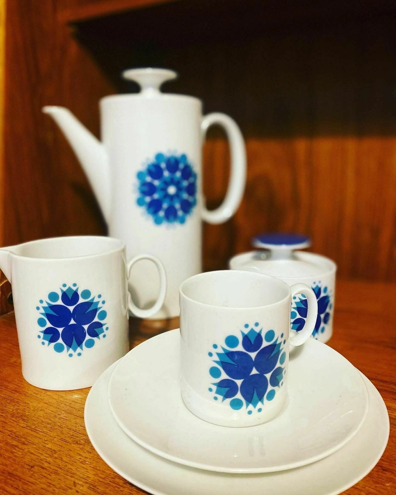 Thomas Rosenthal Pinwheel Coffee Set (6) photo vintage