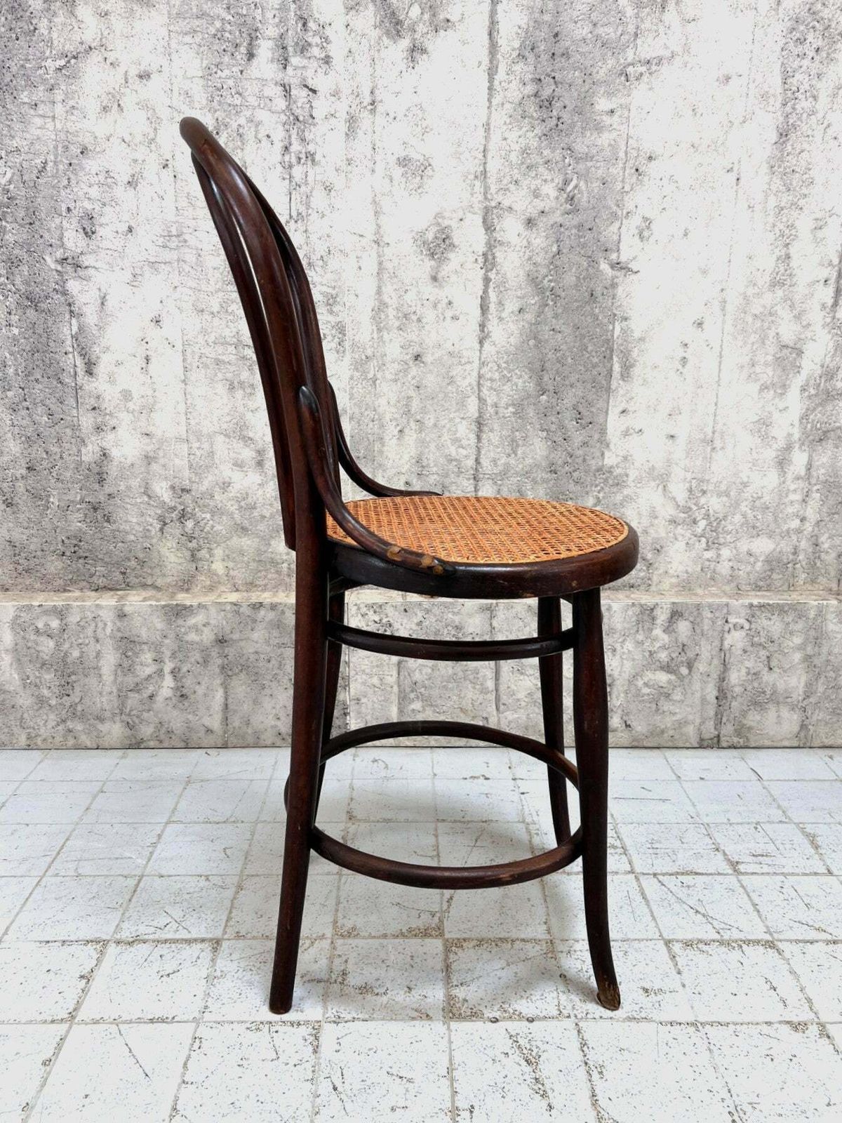 Thonet High Cane Bentwood Bar Chair photo 325.0