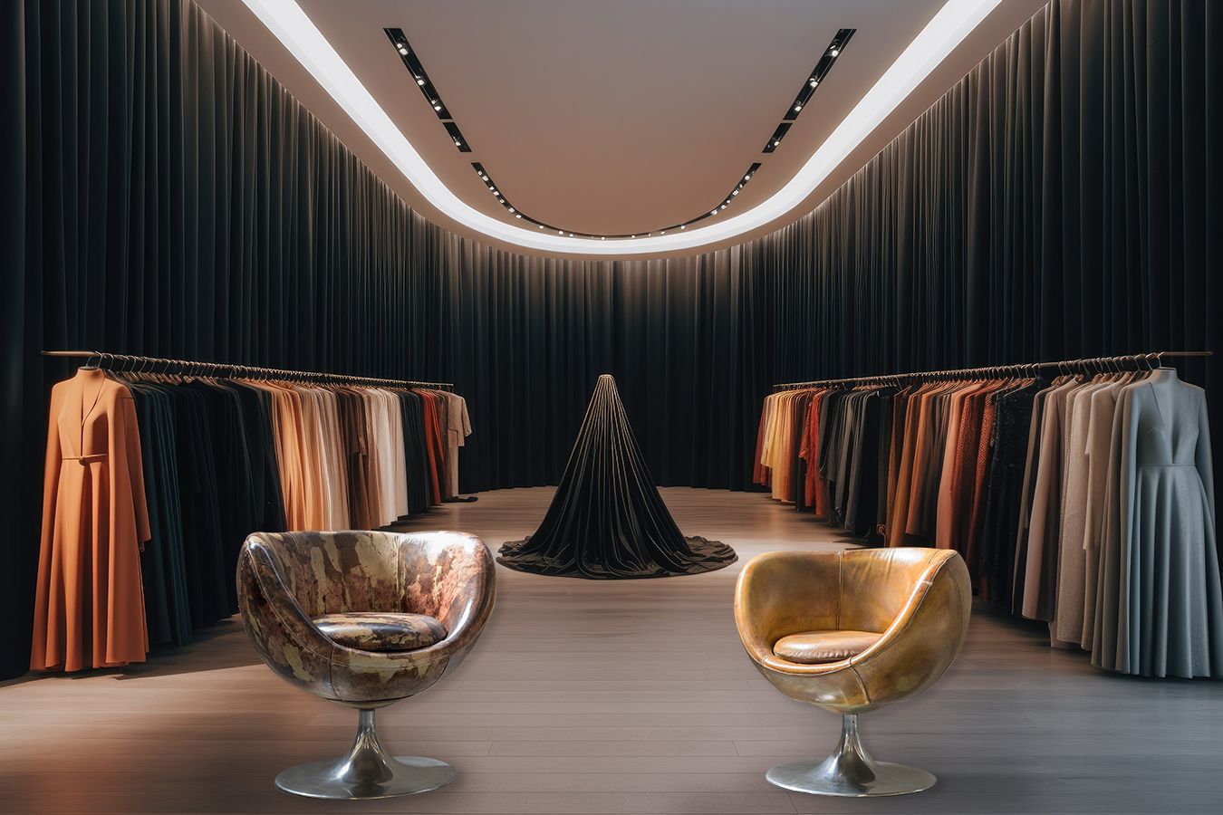 Swivel Leather Armchairs From The 2000s