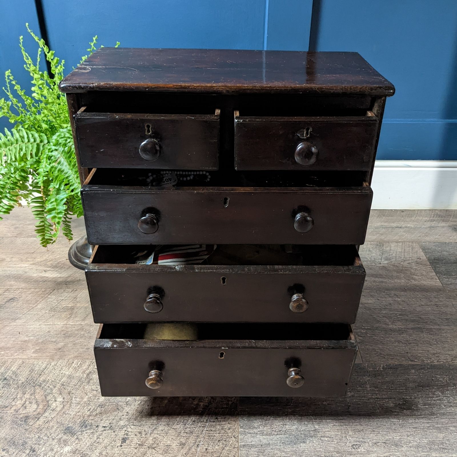 19th Century Apprentice Size Antique Chest Of Drawers photo 225.0