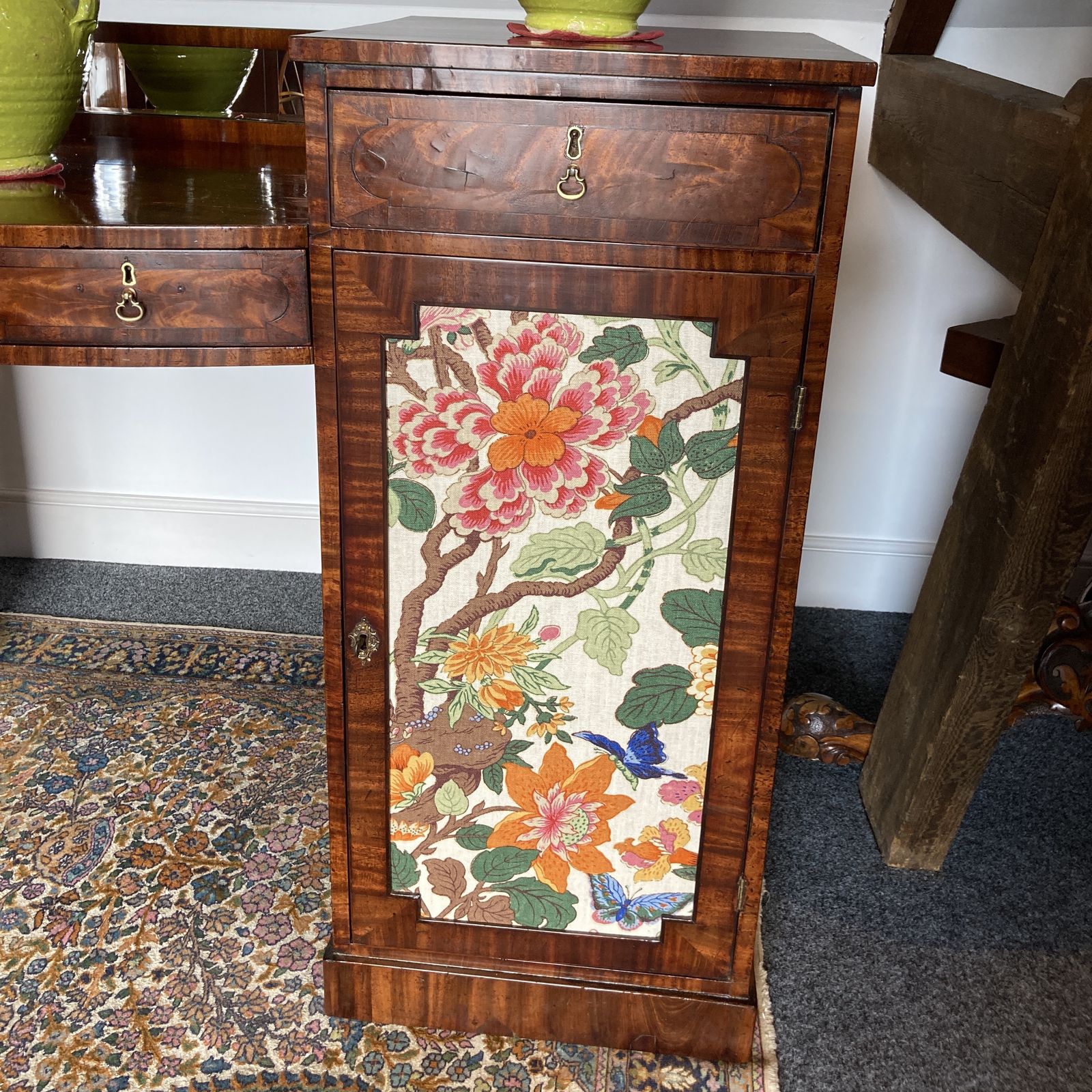 Furniture Late Georgian Mahogany Pedestal Sideboard, Circa 1810 photo