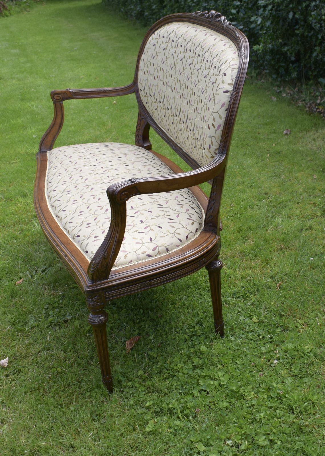 photo for sale Antique French Walnut Couch, 1800s