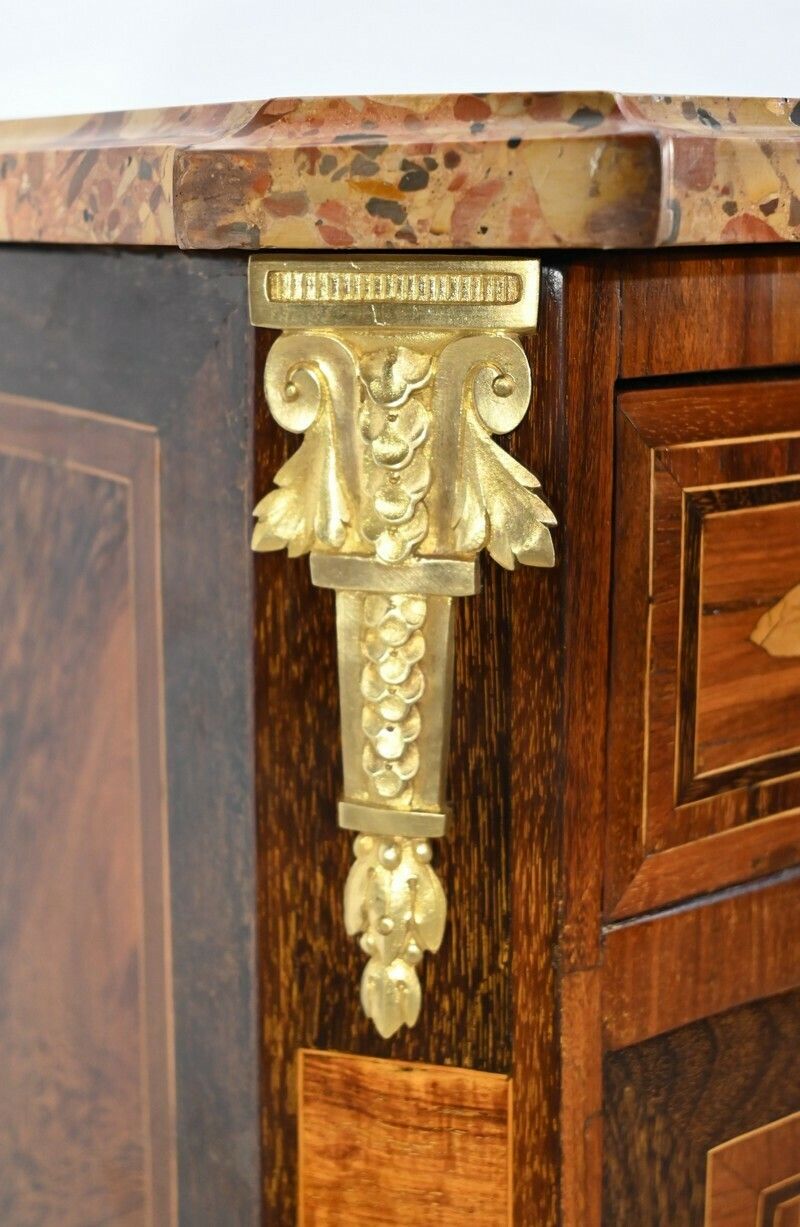 photo furniture Small Mahogany And Amaranth Secretaire, Louis XVI – 18th Century