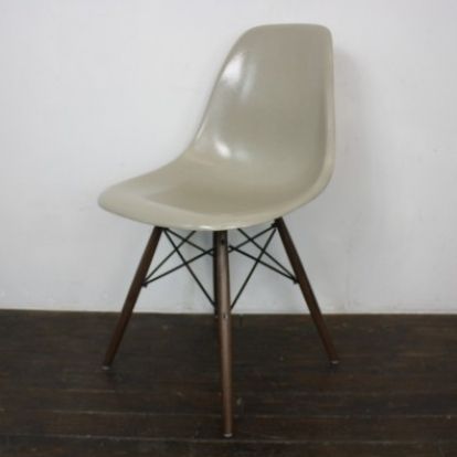 Eames Herman Miller Dsw Side Chairs In Neutrals Grey/Light Ochre photo buy