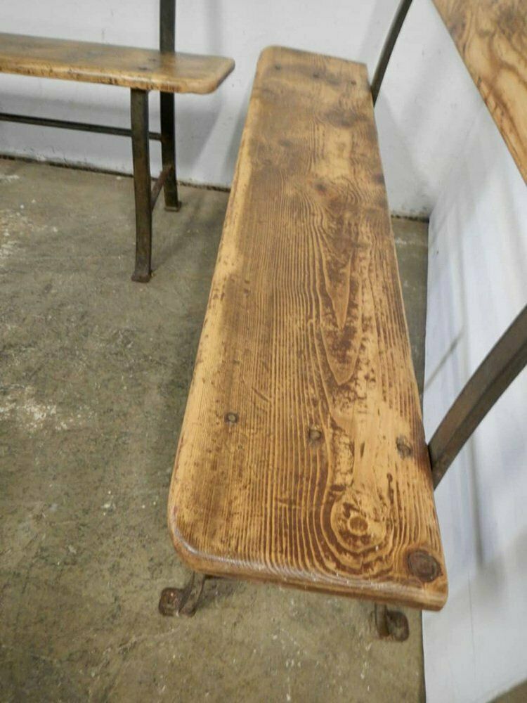 Furniture Vintage Benches, 1950s, Set Of 2 photo