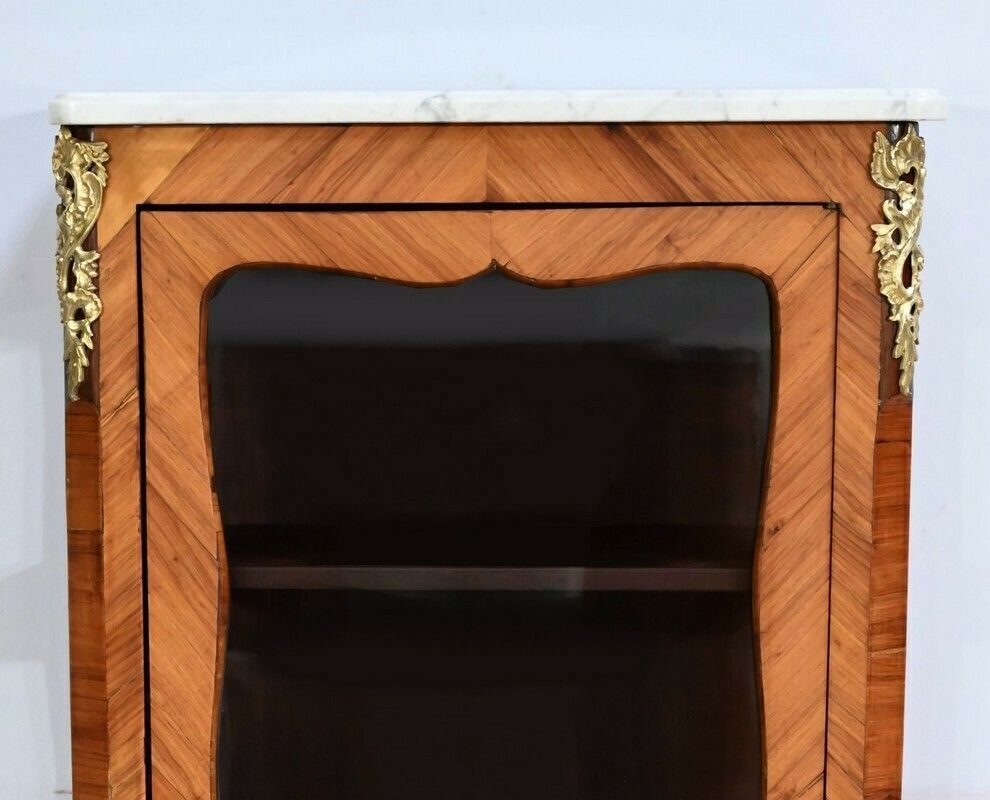 Small Showcase In Rosewood, Louis XV Style   Late 19th Century photo buy