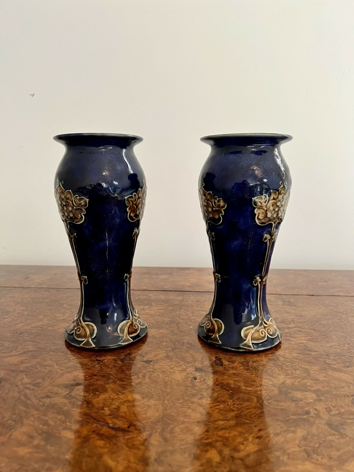 Quality Pair Of Royal Doulton Art Nouveau Vases photo Home Decor