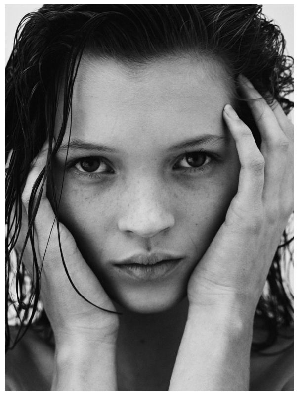 'Kate Moss Close Up London 1990' Jake Chessum Framed In White photo furniture