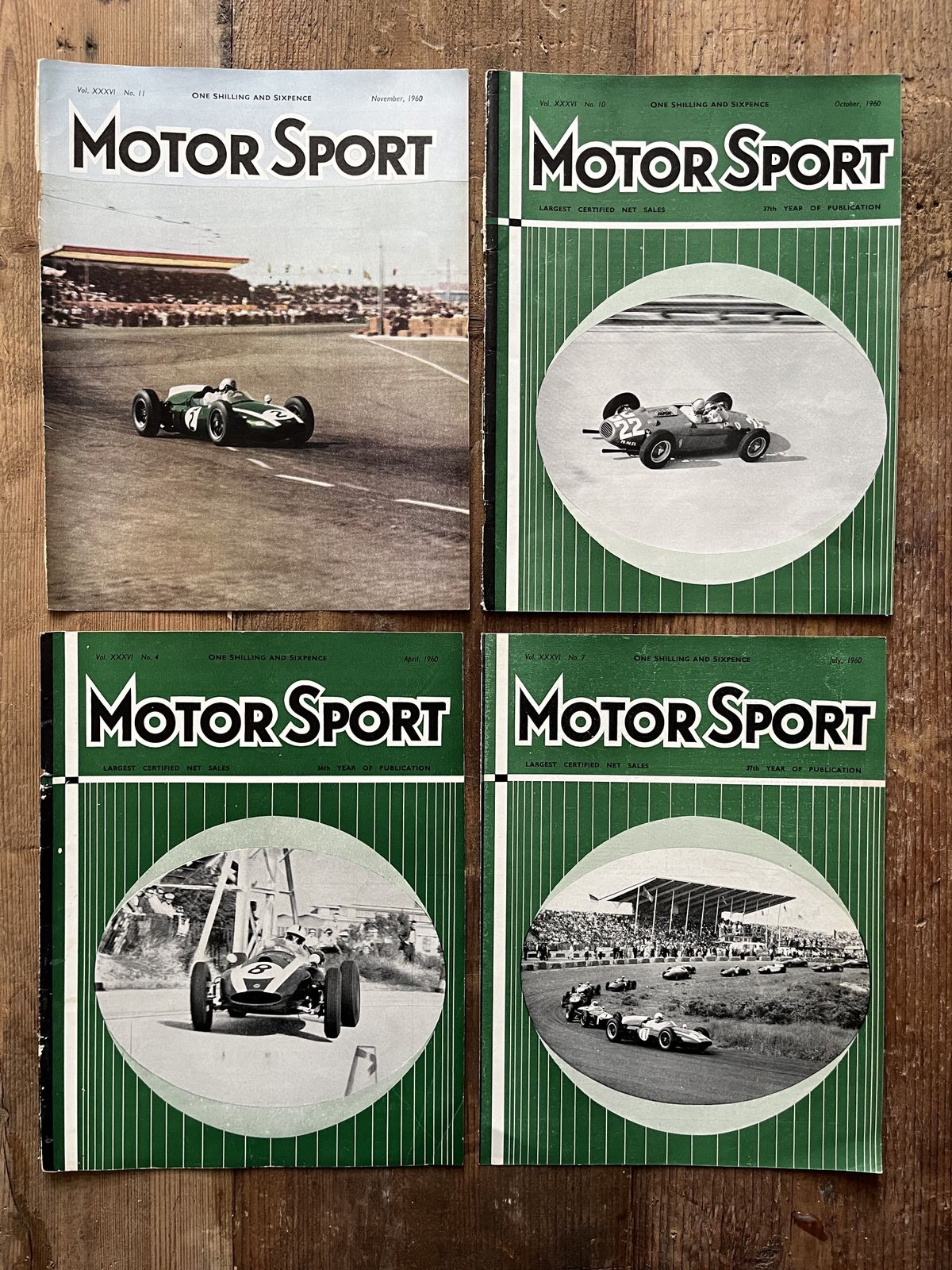 1960 Vintage Motor Sport Magazine Prints photo furniture