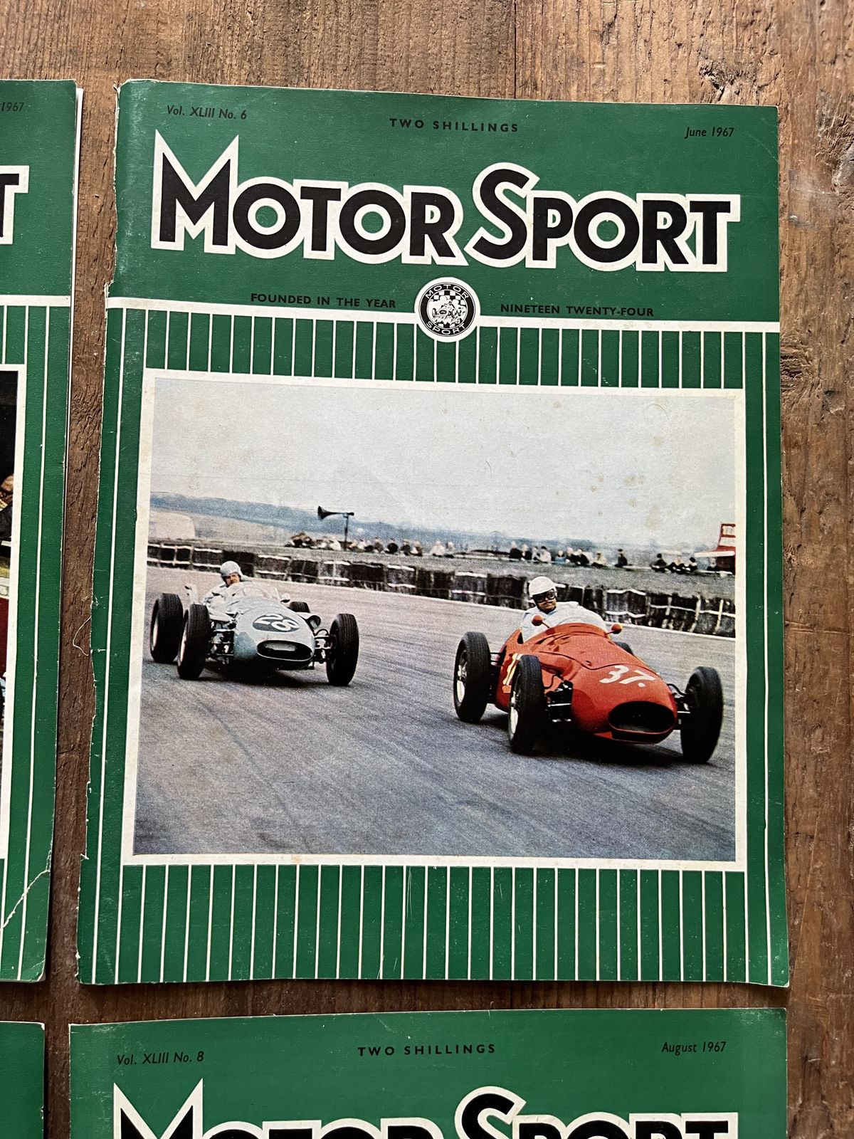 Vintage Motor Racing Magazine Artwork 1967 photo furniture