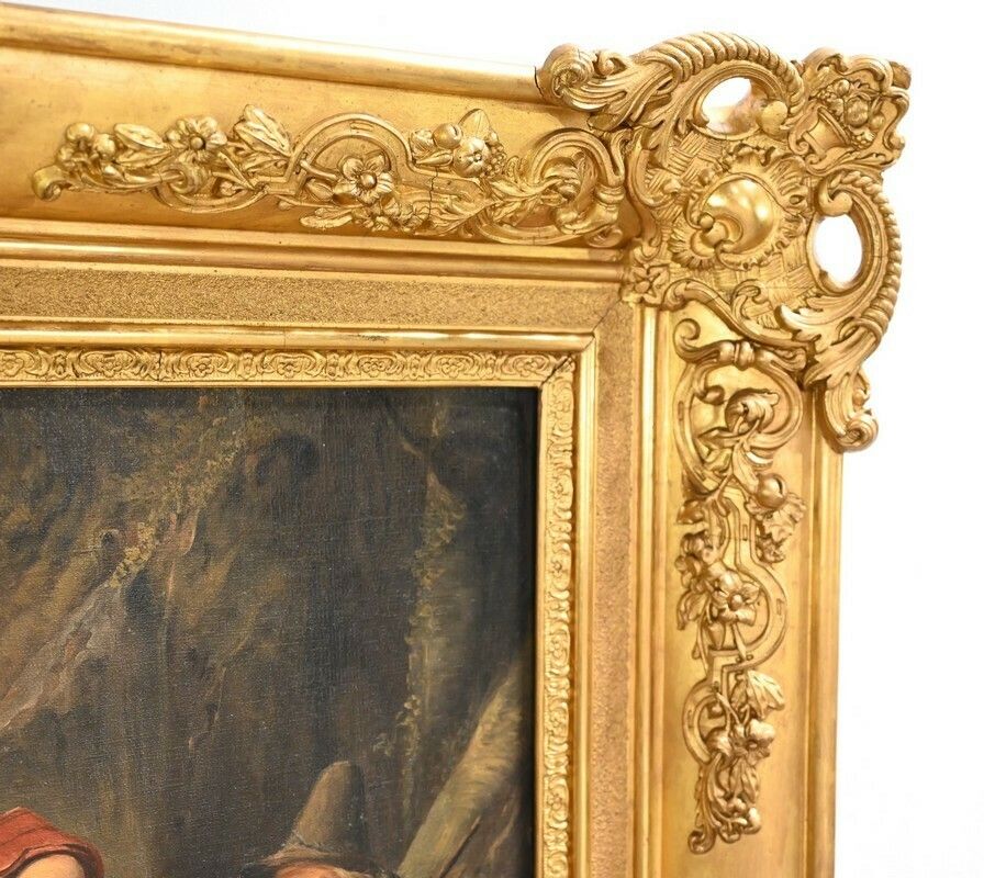 Art Oil On Canvas, 19th Century School – Mid 19th Century photo
