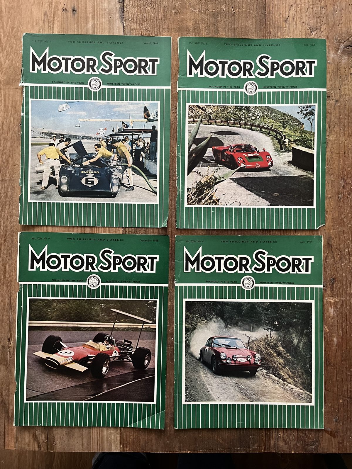 Vintage Motorsport Original Magazine Artwork 1968/69 photo vinterior
